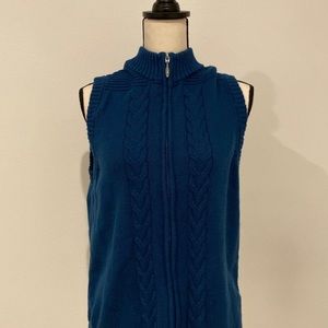 Teal Blue Christopher and Banks Sweater Vest